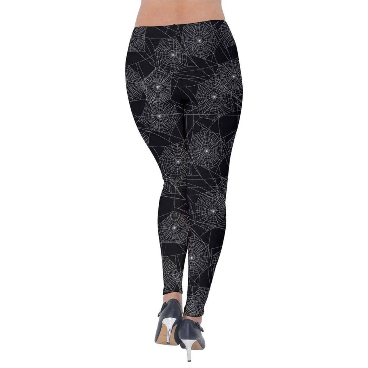 Anansie Spider Web Velvet Leggings