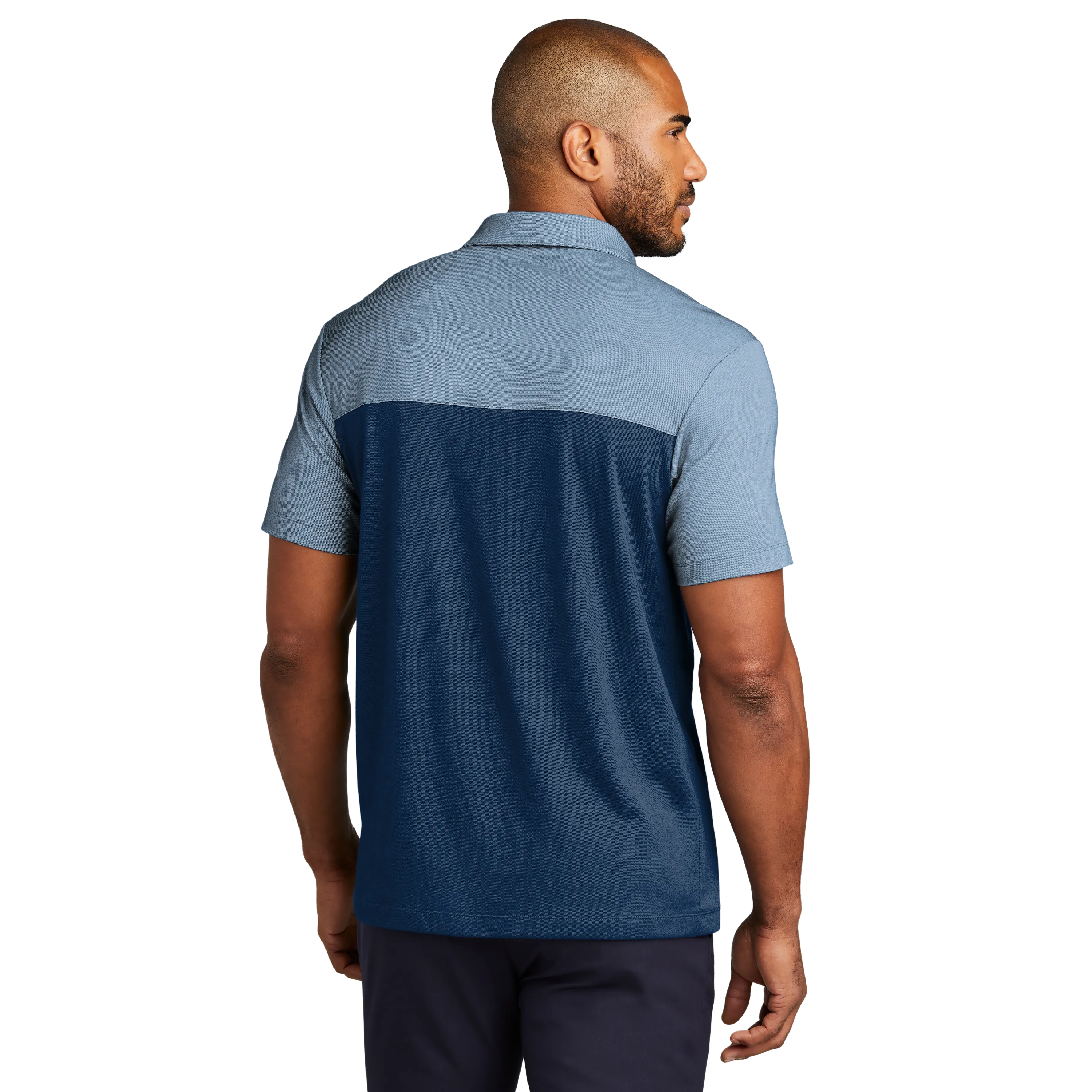 C2317 Mens Fine Pique Blend Blocked Polo