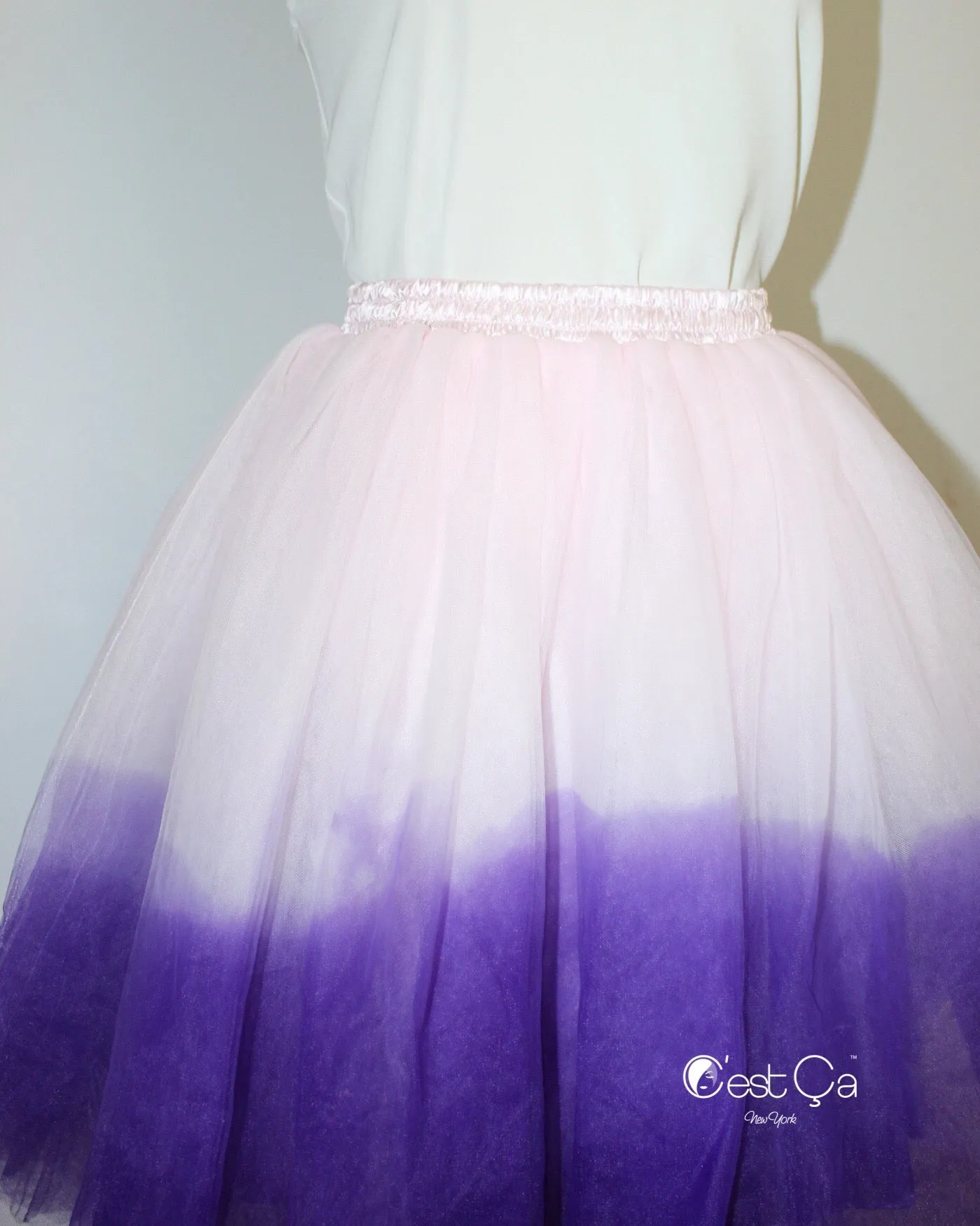 Clarisa Ombre Tulle Skirt - Custom Dyed