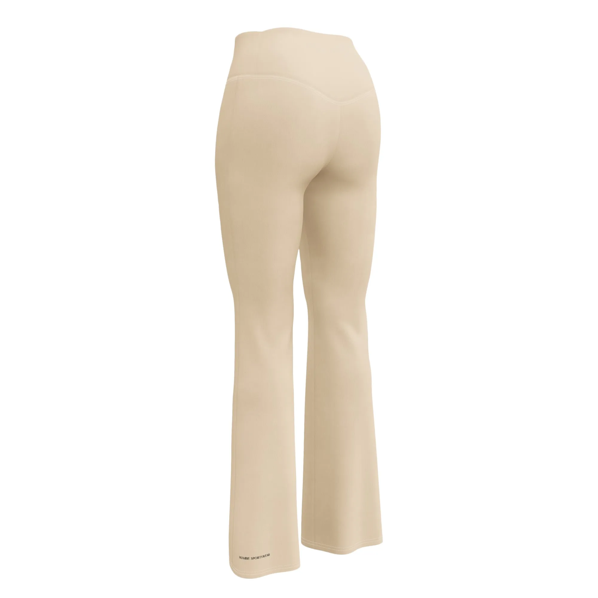 Humble Sportswear™ Women's Sand Brown Flare Leggings