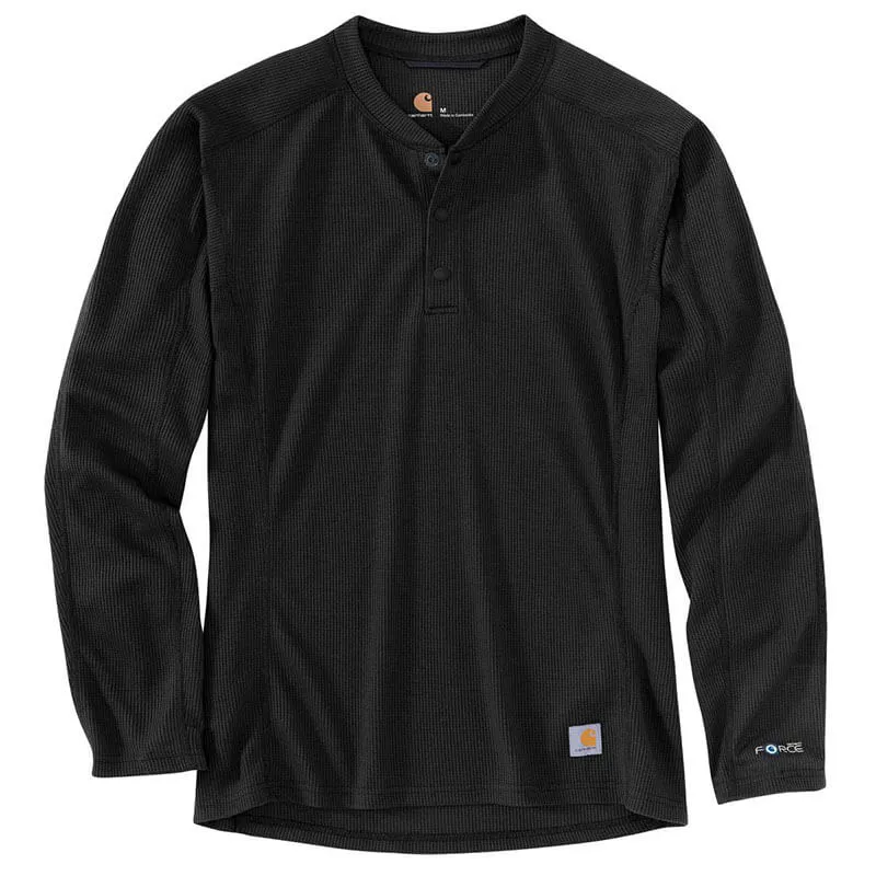 MBL114 - Carhartt Men's  FORCE® Midweight Waffle Base Layer Henley Top