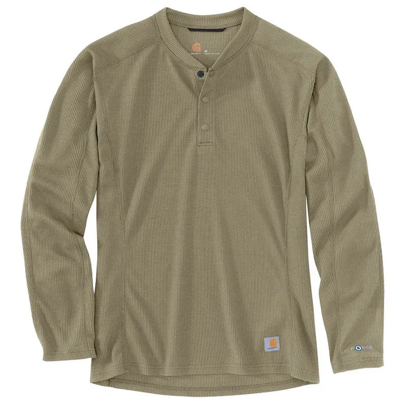 MBL114 - Carhartt Men's  FORCE® Midweight Waffle Base Layer Henley Top