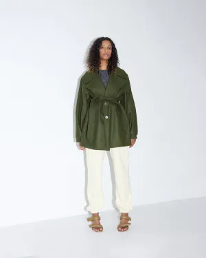 RAE MIDI COAT KHAKI