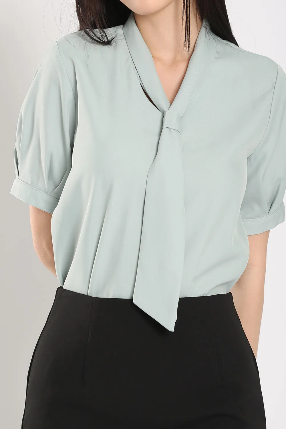 Suzette Blouse in Dust Blue