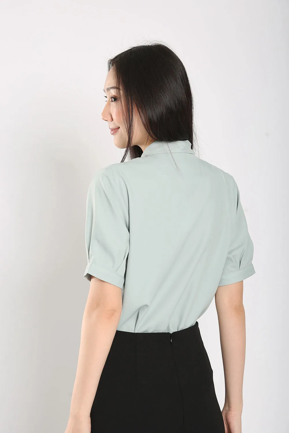 Suzette Blouse in Dust Blue