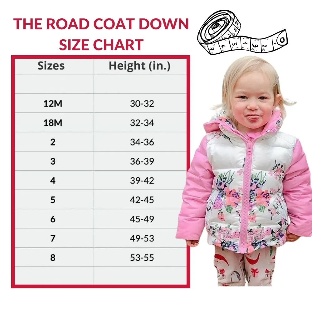 The Road Coat Down - Pink Floral