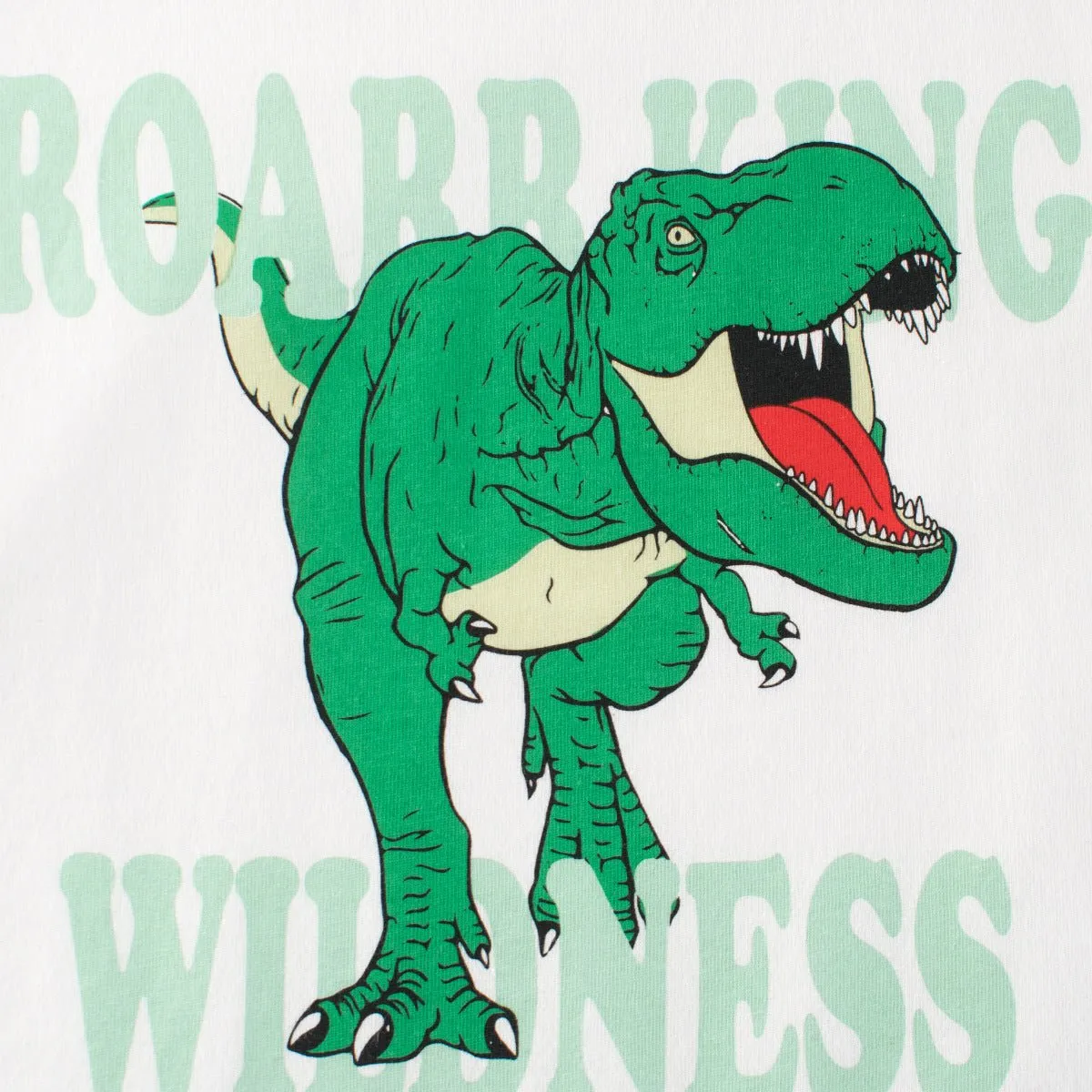 Toddler/Kid's Cartoon Roaring Dinosaur Print Design T-Shirt