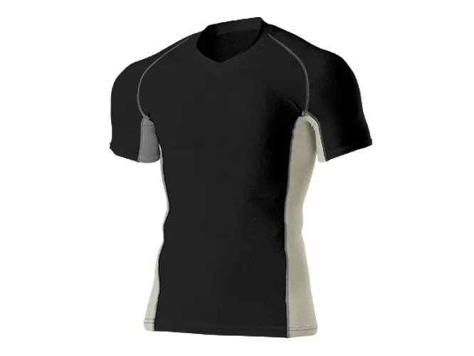 V-Neck Short Sleeve Base Layer Top