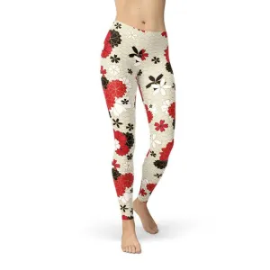 Women’s Japanese Cherry Blossom Leggings